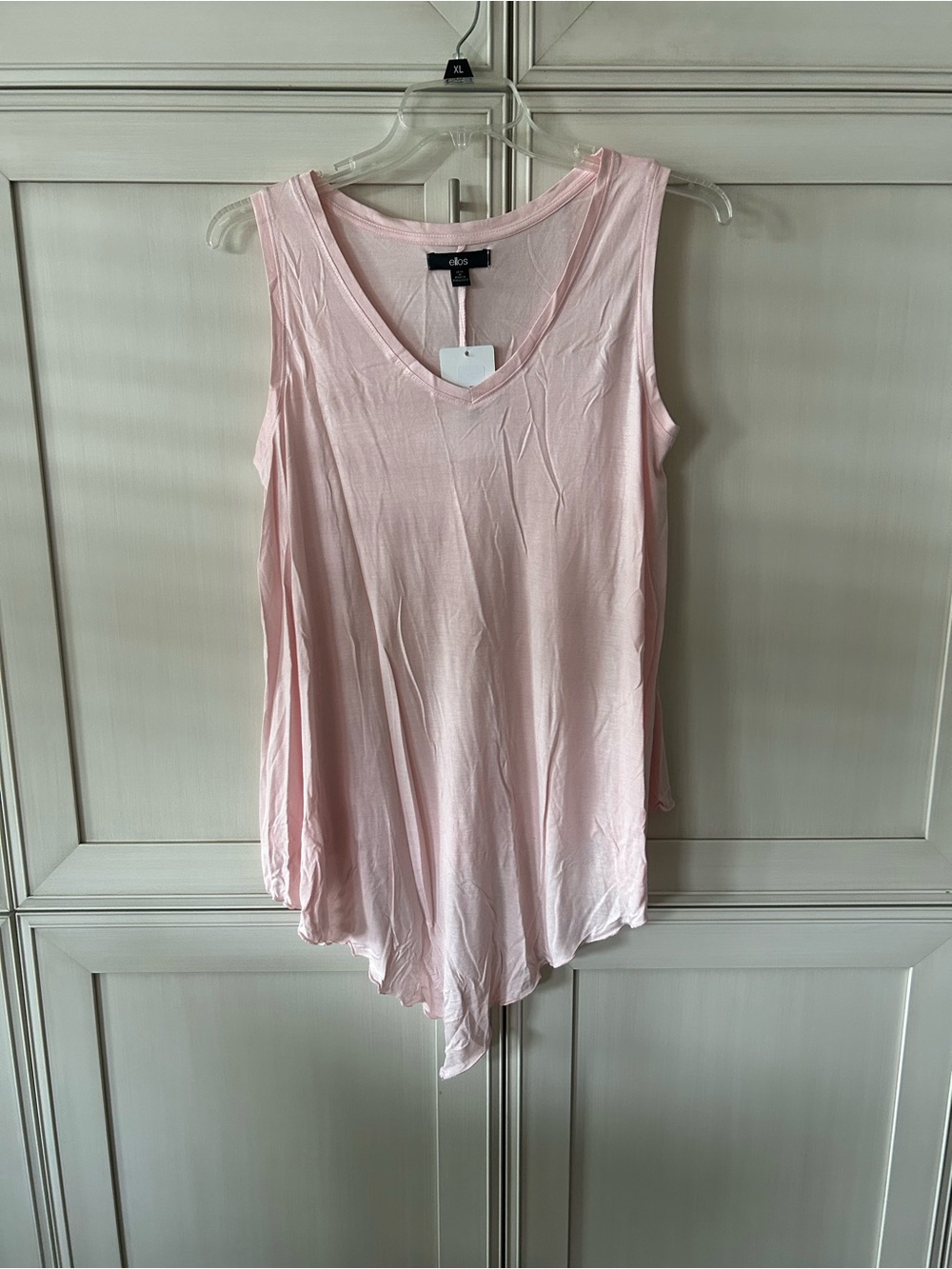 ellos Pale Pink V-Neck Sleeveless Tunic Tank